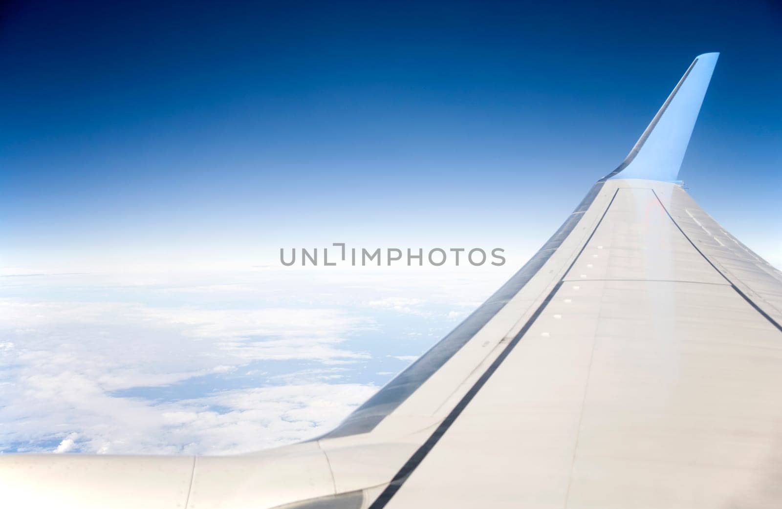 View from the window of an airplane