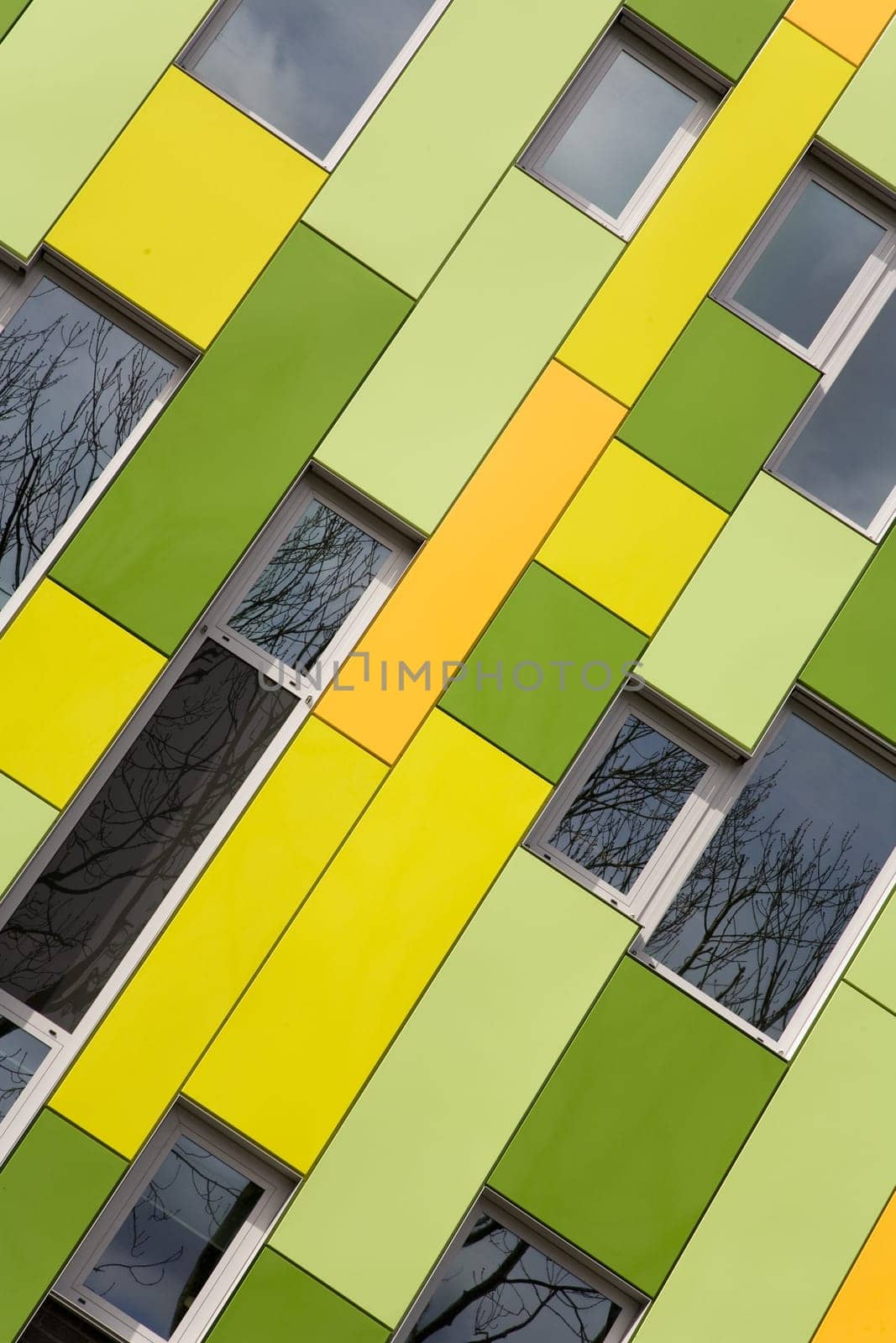 Modern public building in Utrecht, the Netherlands