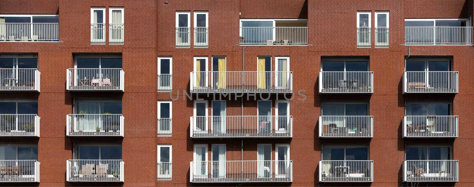 New modern apartments with balconies in Utrecht, the Netherlands