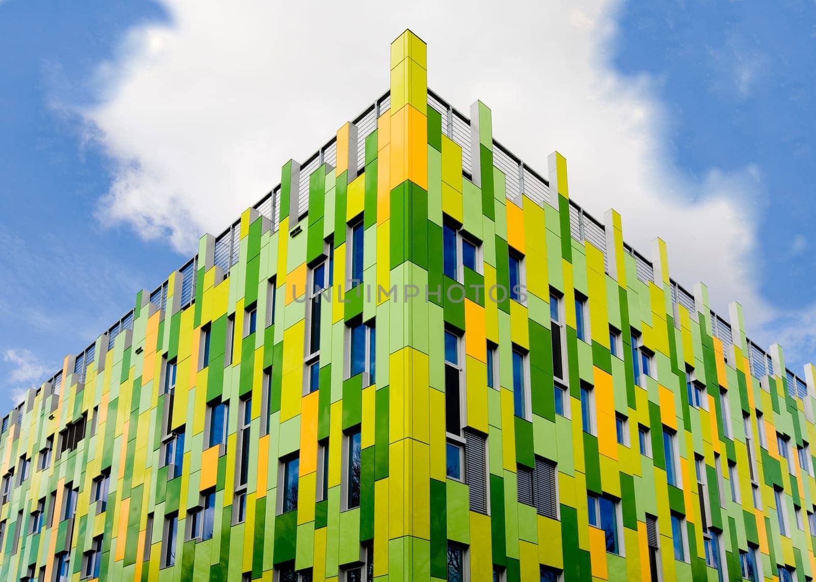 Modern public building in Utrecht, the Netherlands