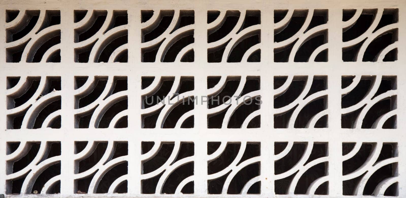 Air grid of a concrete building