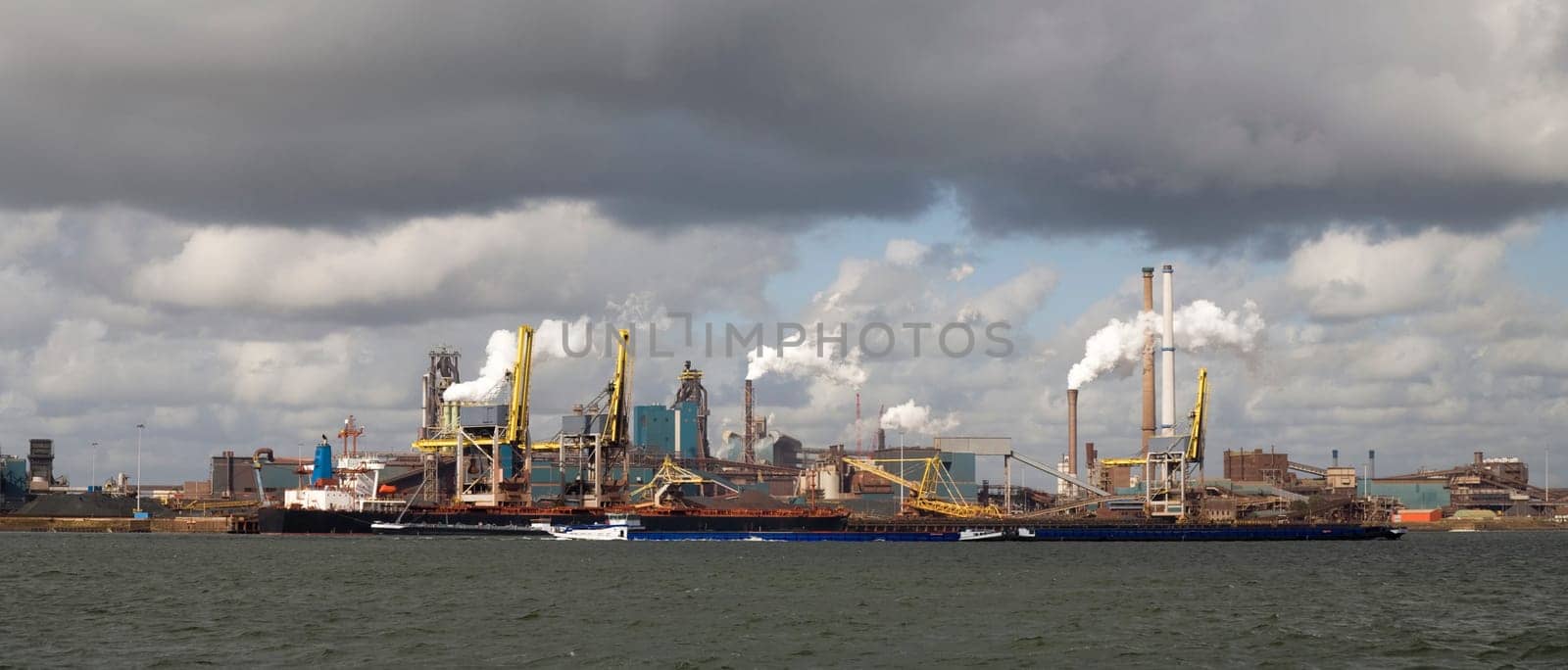 Steel factory in IJmuiden, the Netherlands