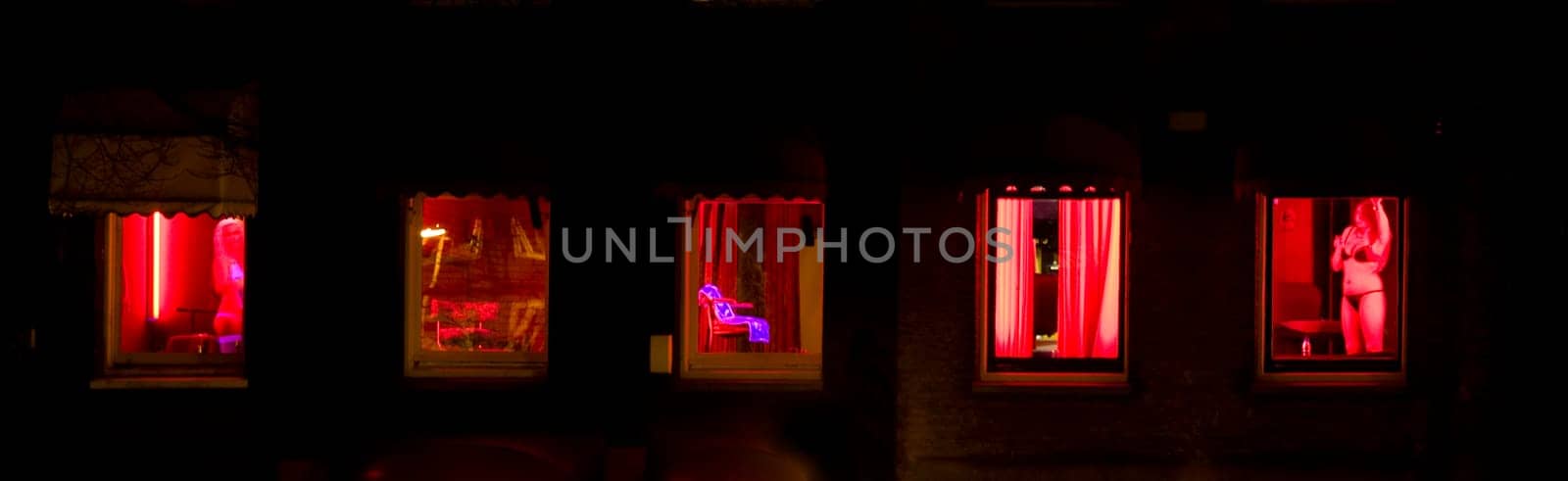 Red light district in Amsterdam, Holland