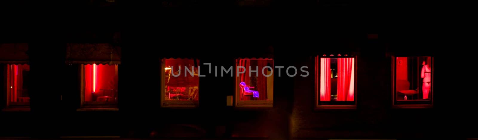 Red light district in Amsterdam, Holland