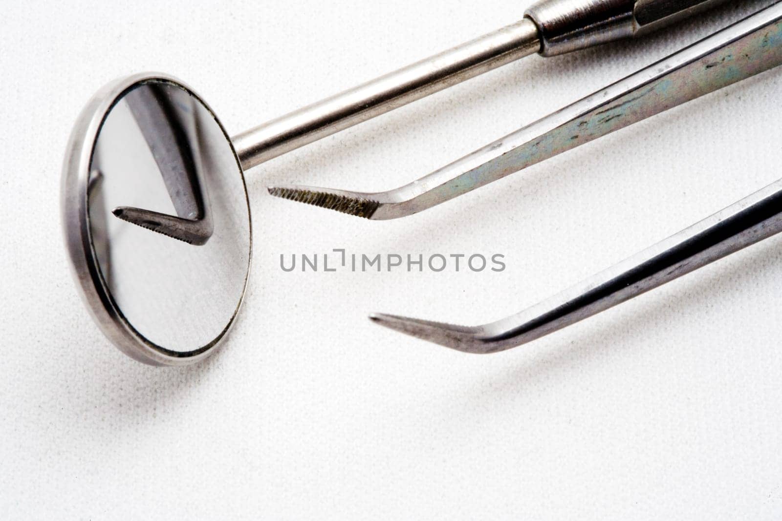 Close up of some instruments of a dentist