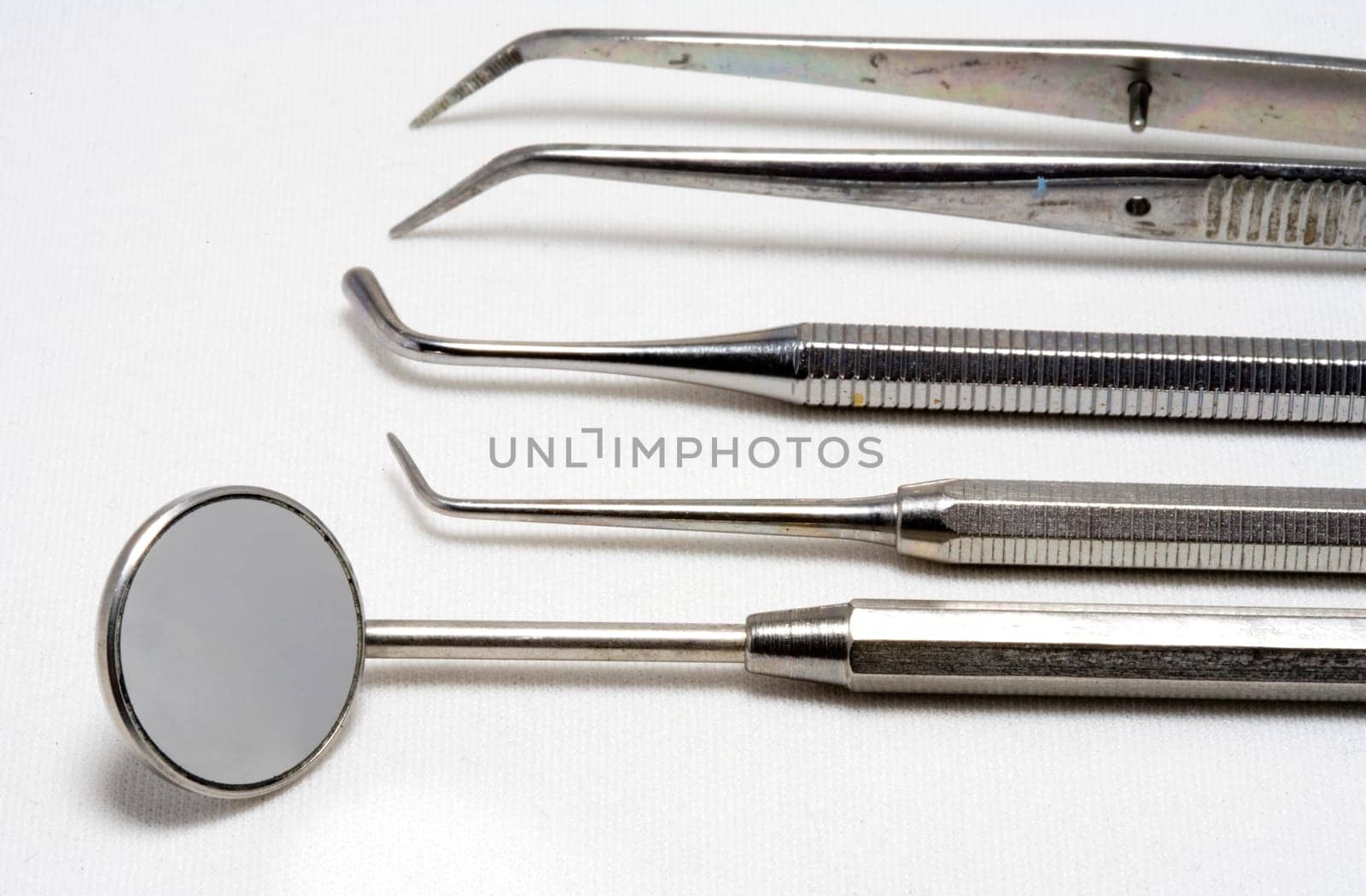 Close up of some instruments of a dentist