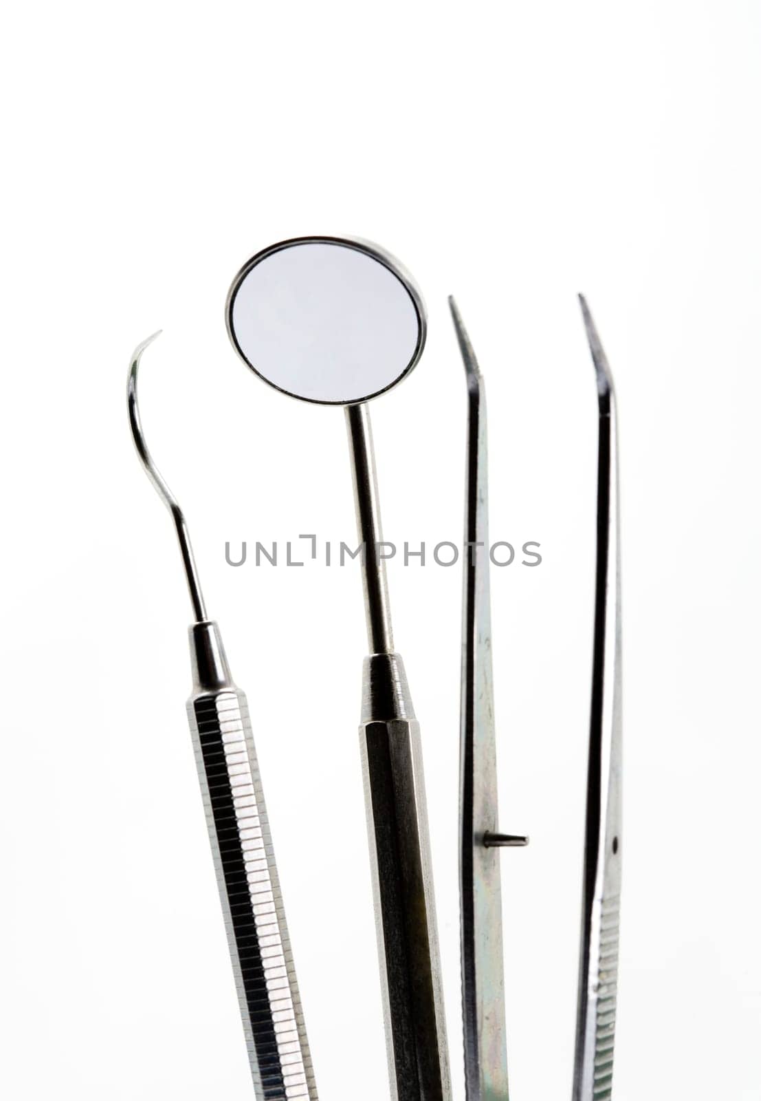 Close up of some instruments of a dentist