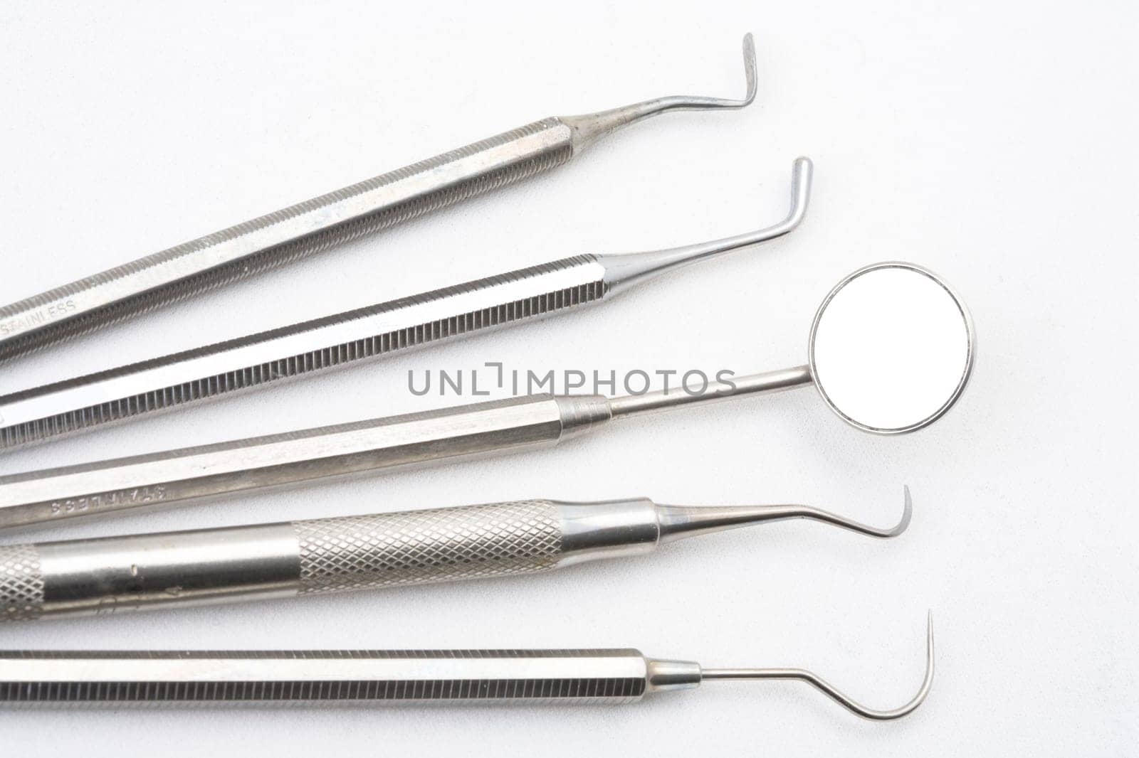 Close up of some instruments of a dentist