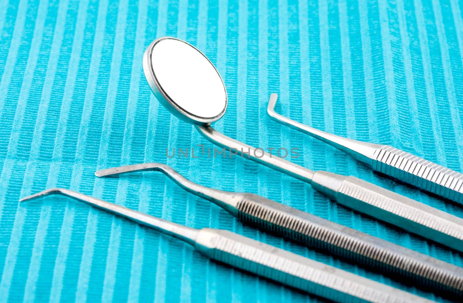Close up of some instruments of a dentist