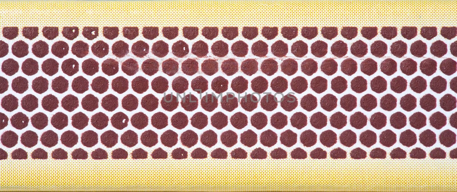 Close up image of matchbox detail