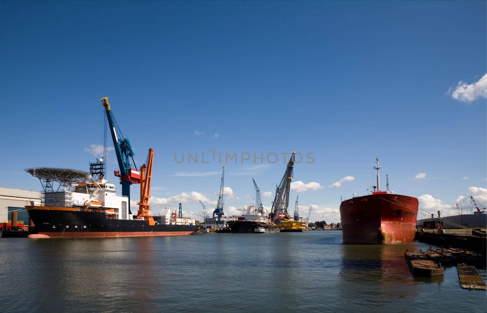 Multi purpose offshore support vessel in the Port of Rotterdam