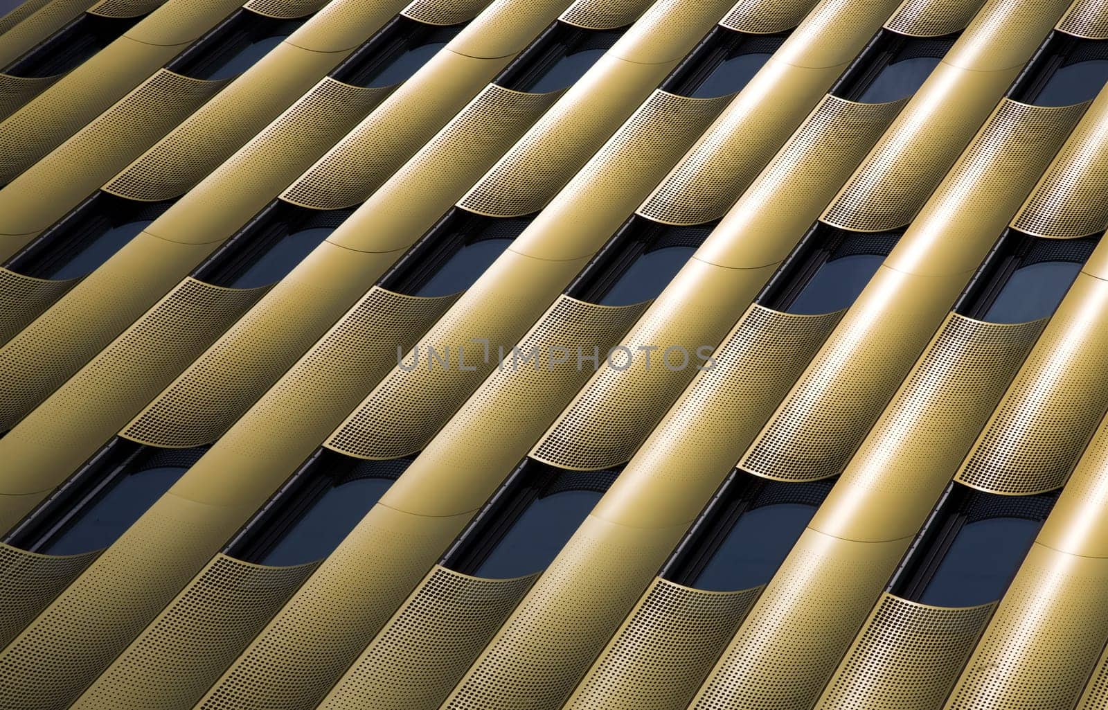 Pattern of a steel grid of a modern office building