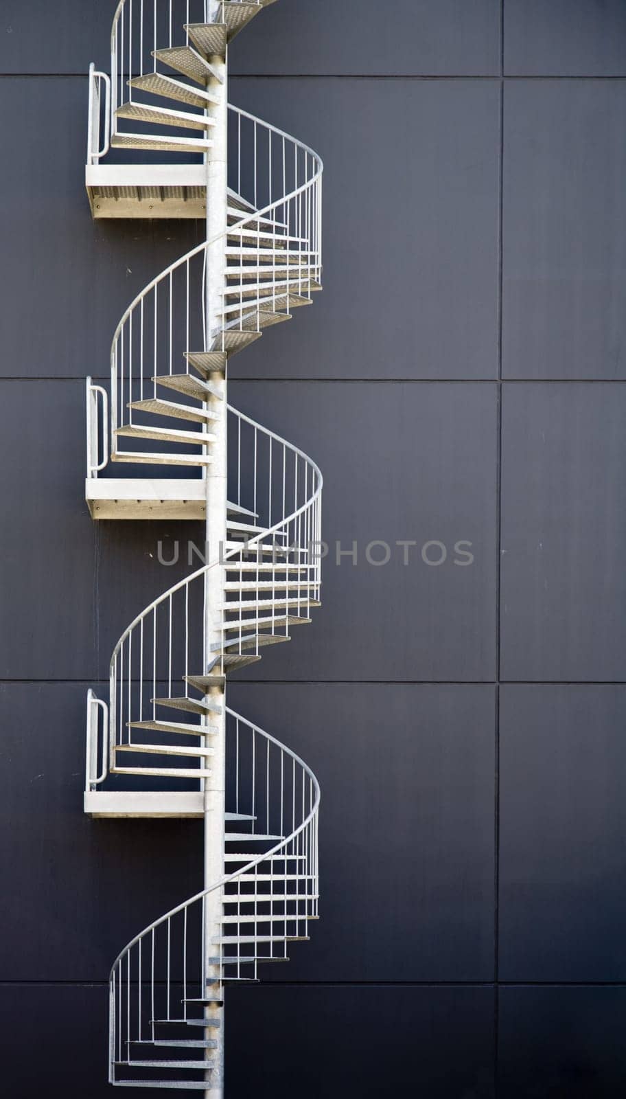 Emergency stairs of an industrial building