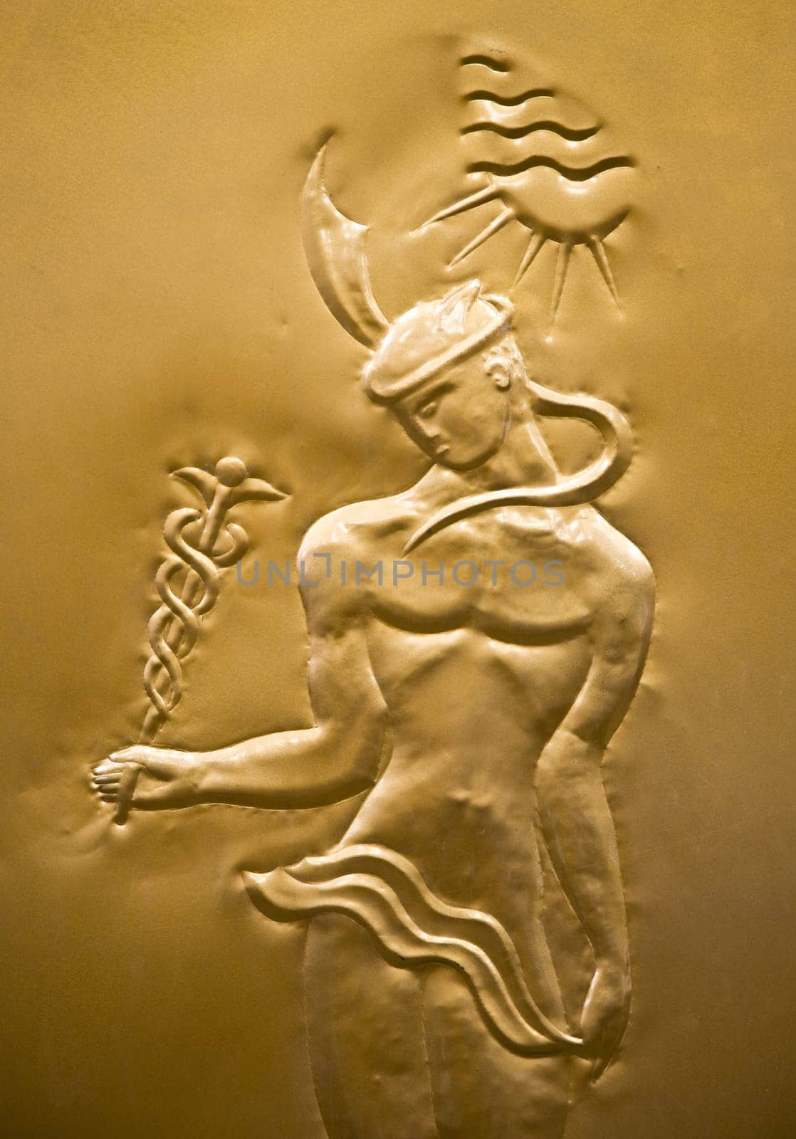 Wall decoration of bank Mandiri in Jakarta