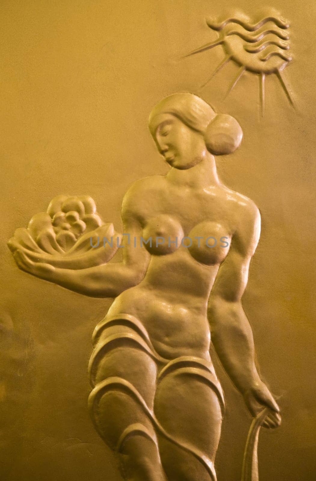Wall decoration of bank Mandiri in Jakarta