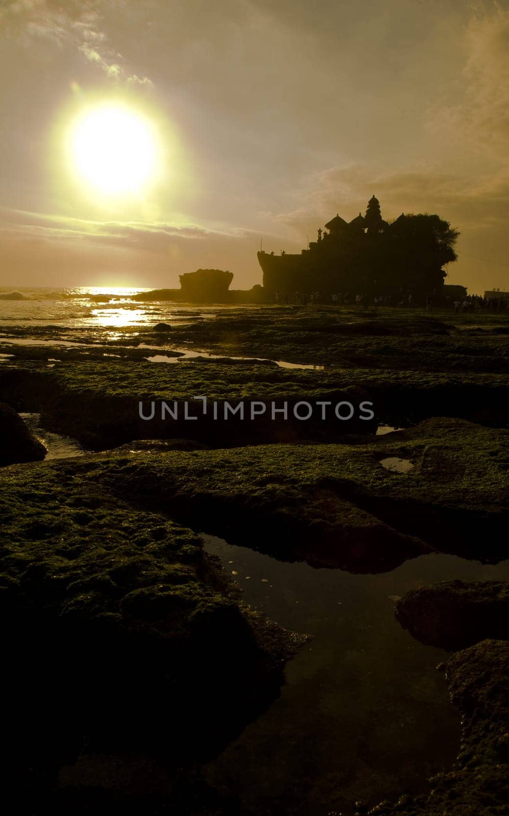 Balinese temple silhouette, Tanah Lot