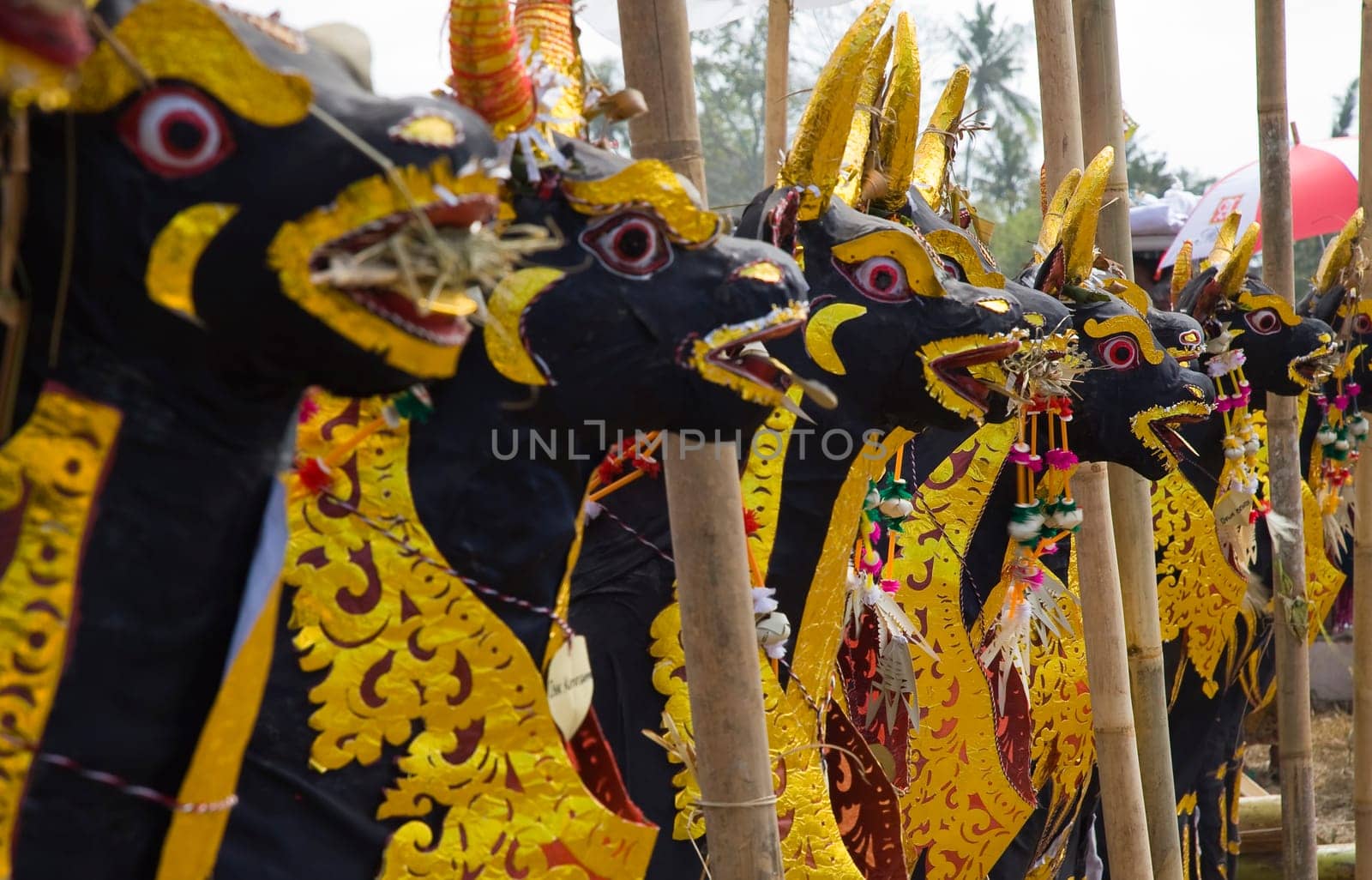Balinese offering at a cremation ceremony