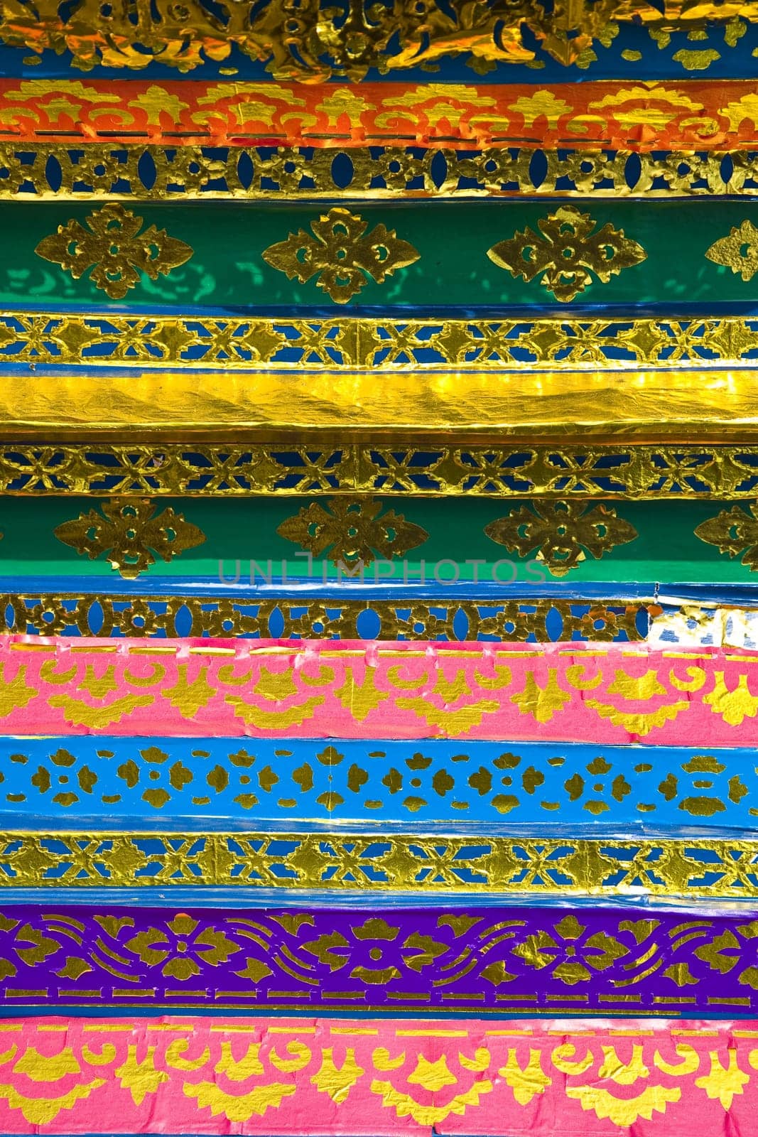 Detail of a Balinese decorated cremation tower