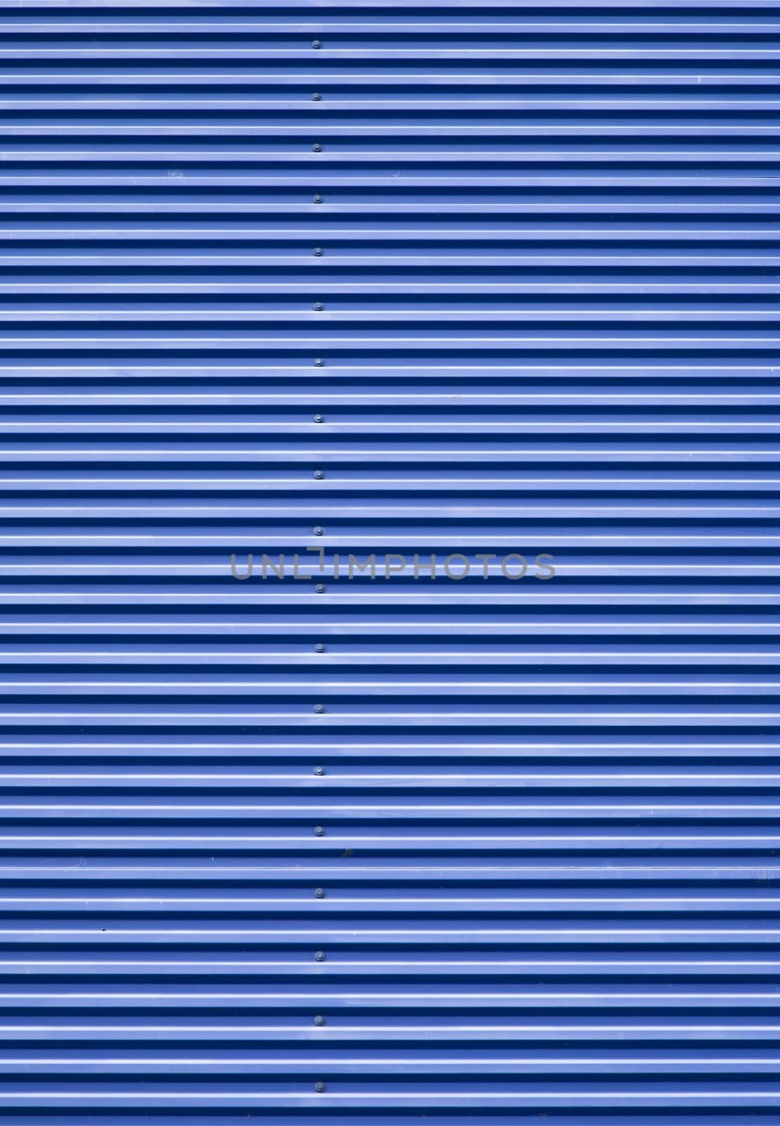 Background of blue corrugated iron