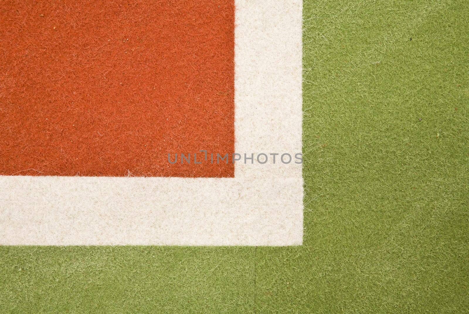 Close up of an indoor tennis court