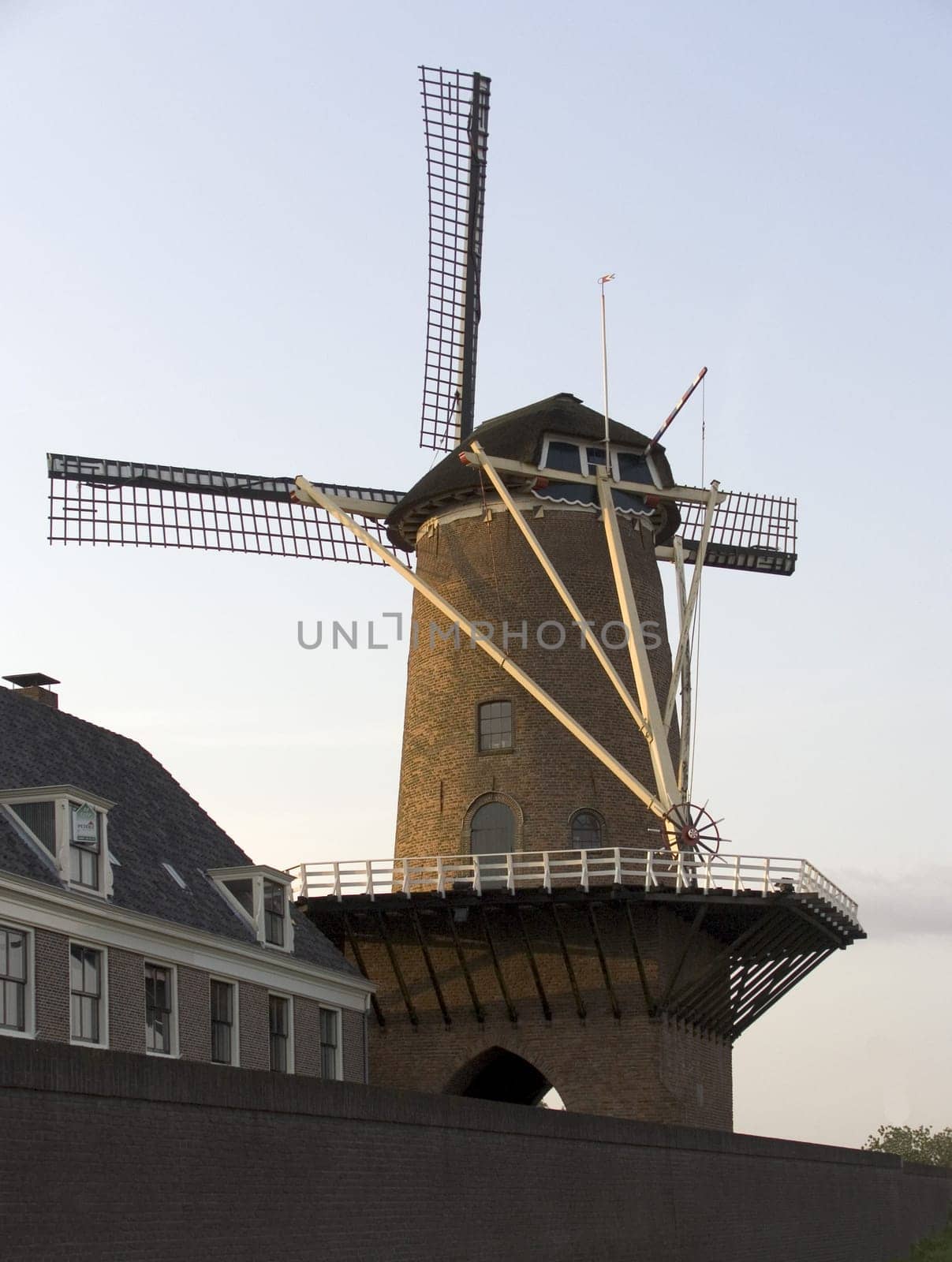 Dutch windmill at Wijk bij Duurstede, the Netherlands