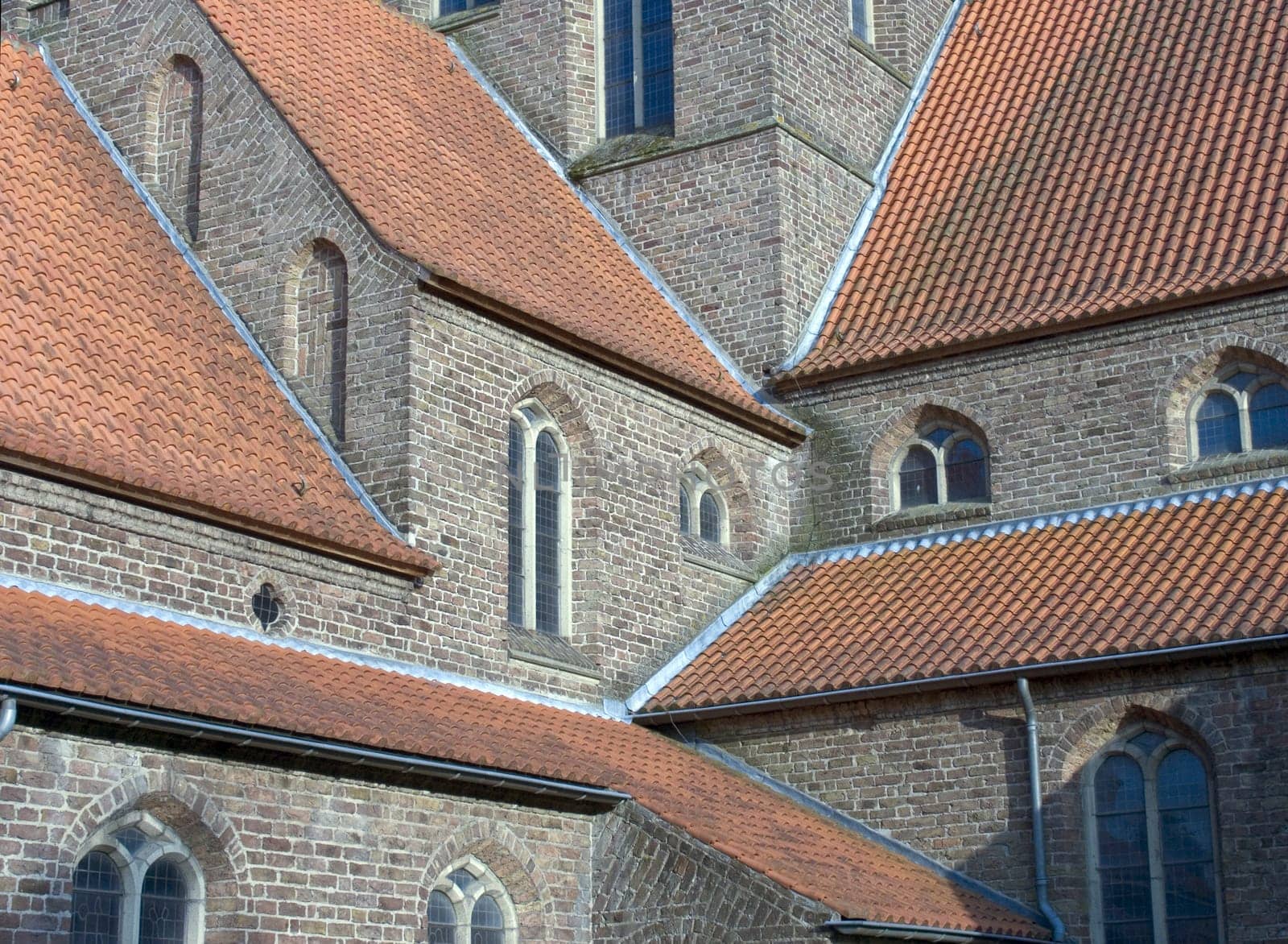 Church roof, Achterveld, Holland