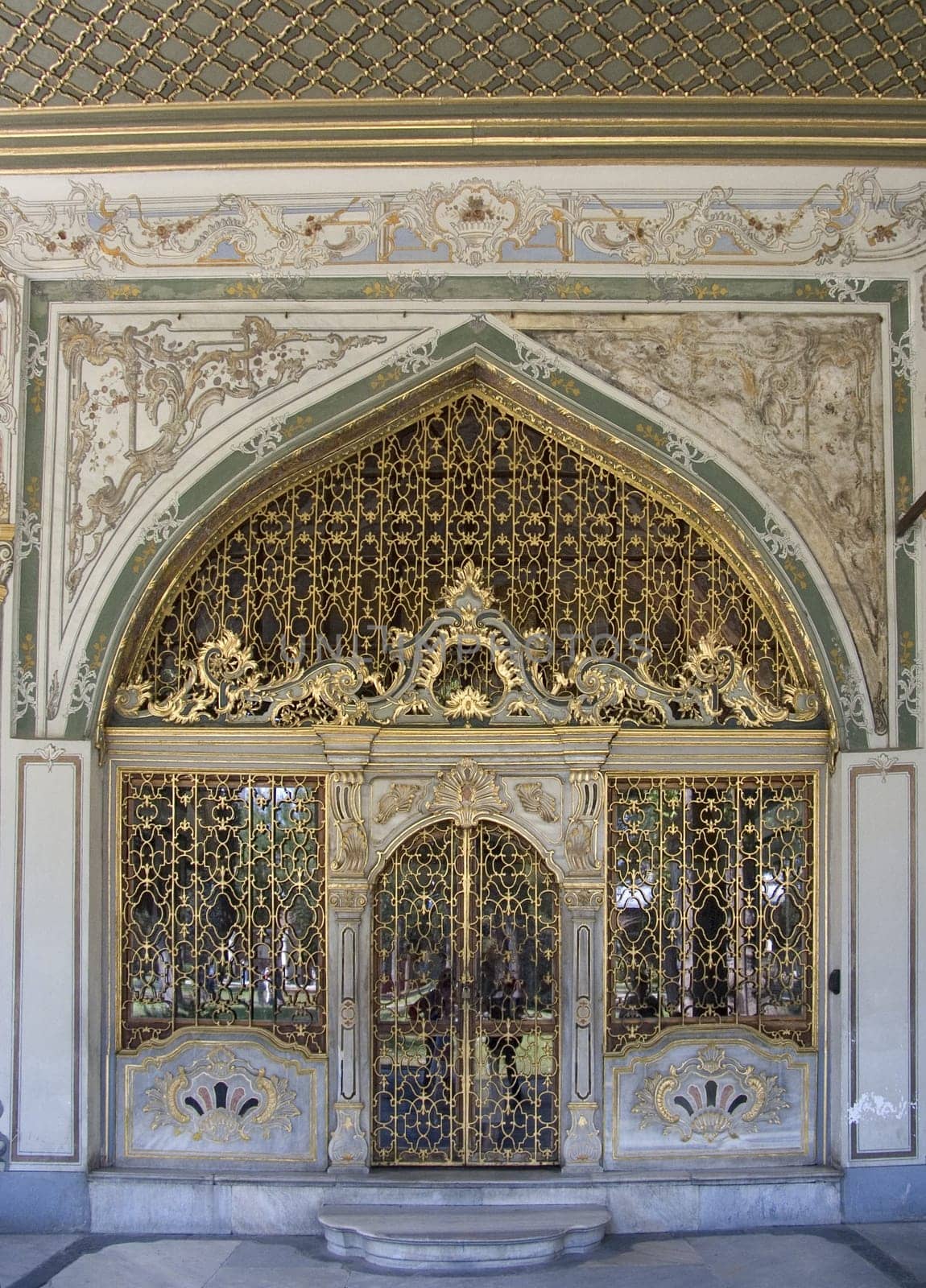 Palace door of the Topkapi Palace, Istanbul, Turkey