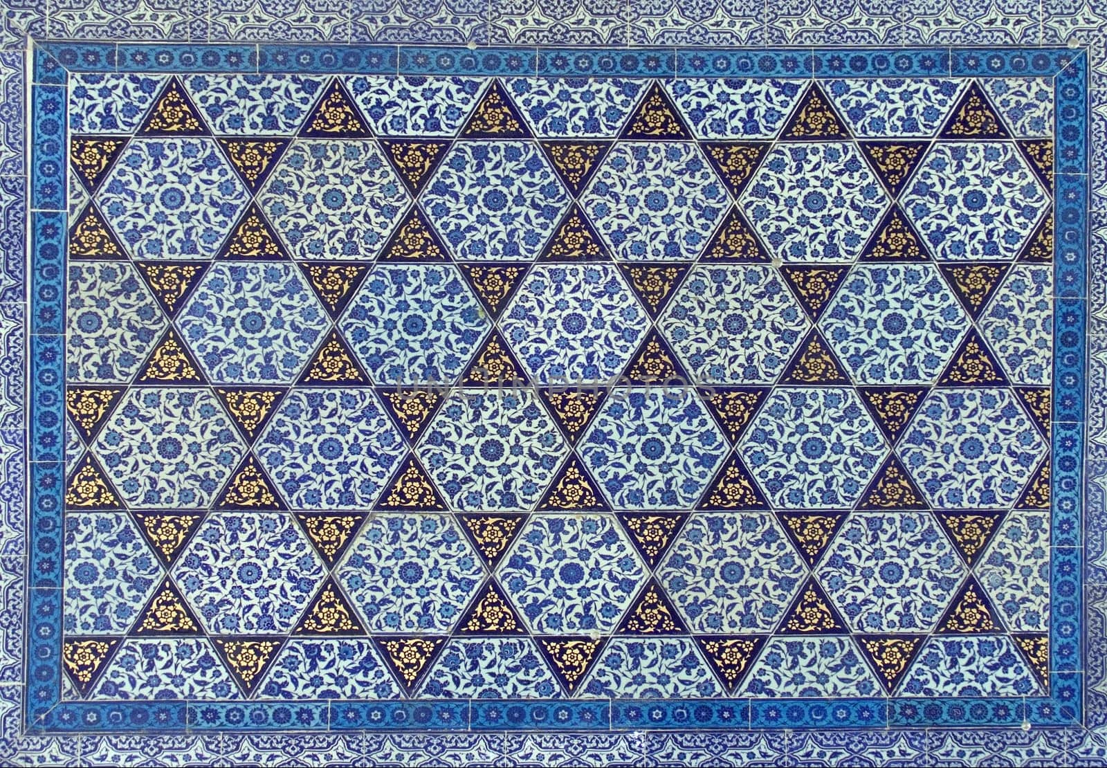 Turkish mosaic at the Topkapi Palace, Istanbul