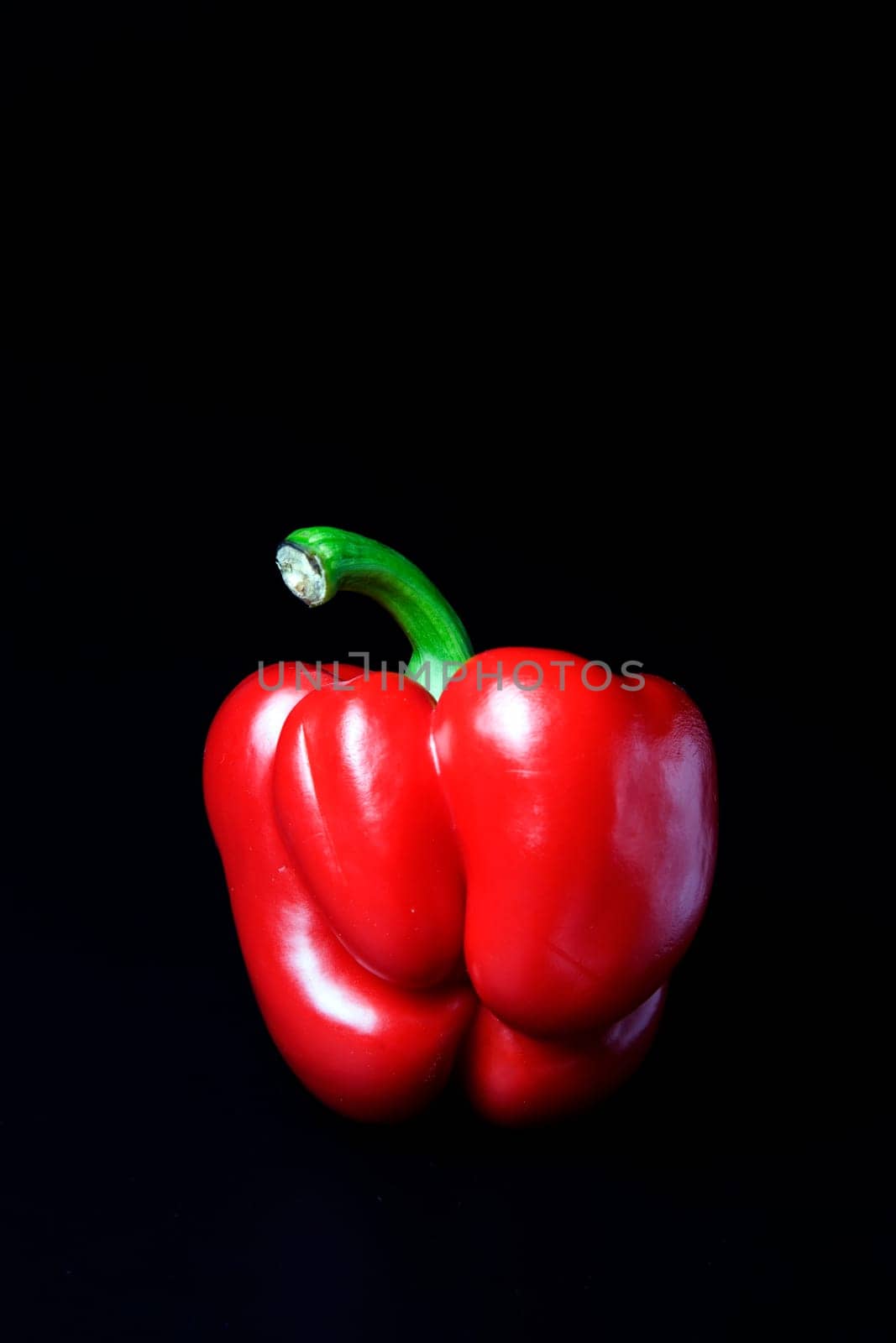 Still life of a red pepper