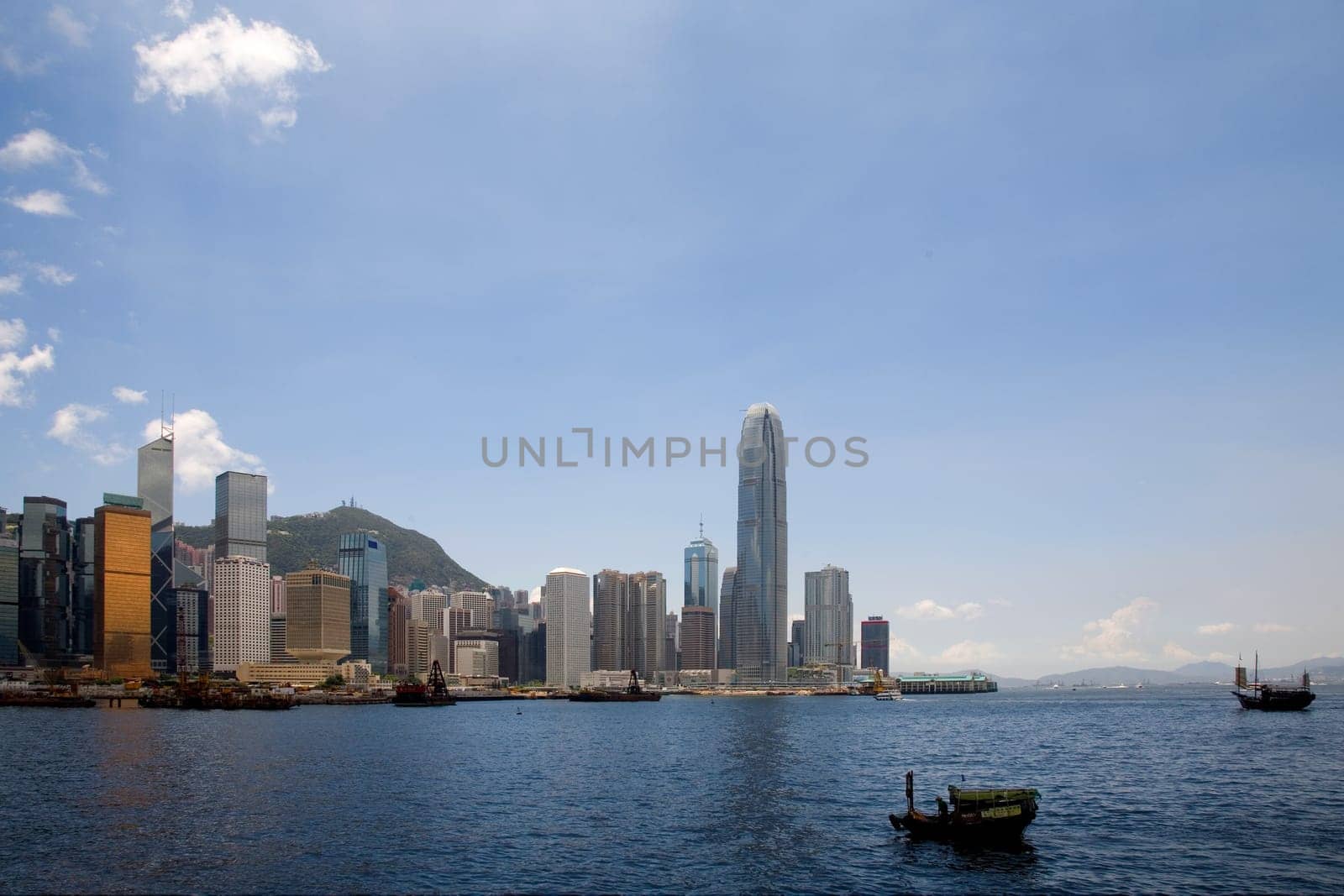 Skyline of Hong Kong island