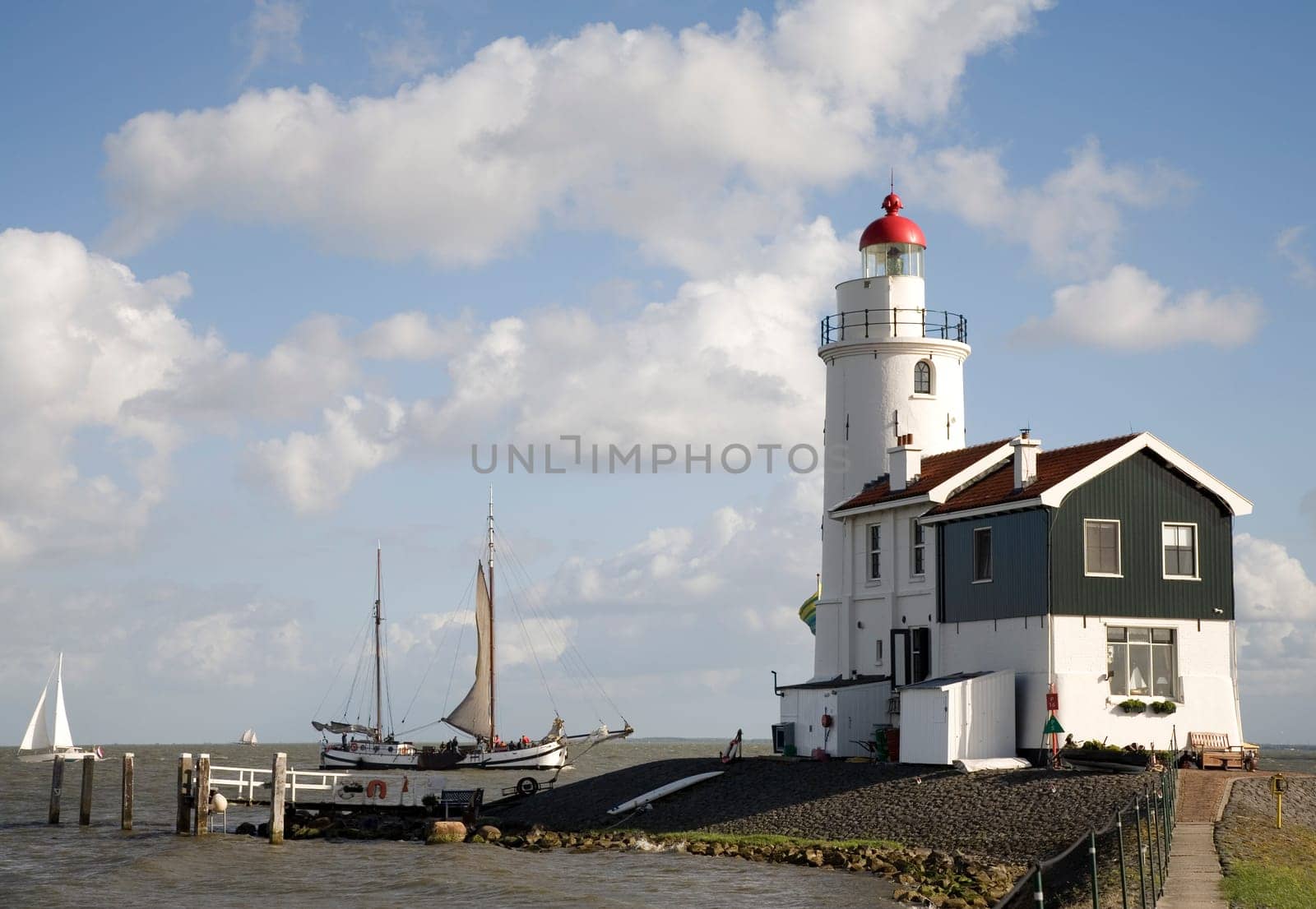 lighthouse, "het Paard van Marken"", Holland"