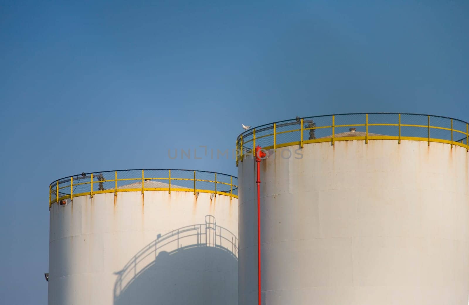 Oil storage in the Port of Rotterdam, Holland