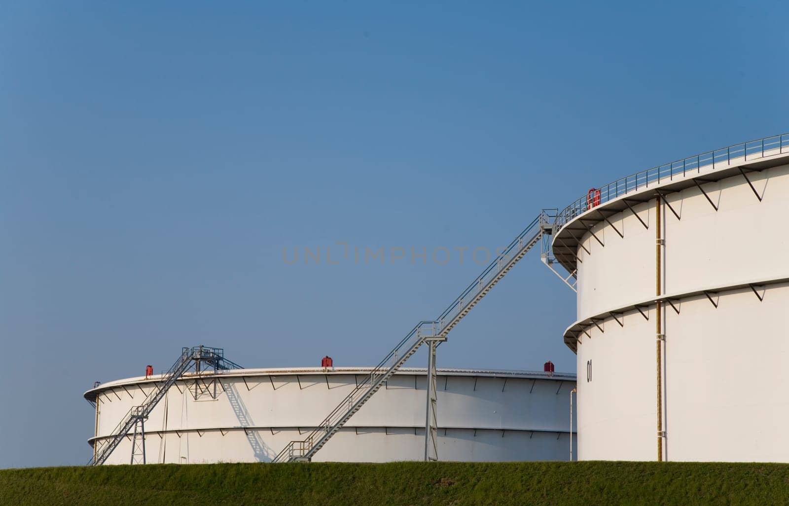 Oil storage in the Port of Rotterdam, Holland