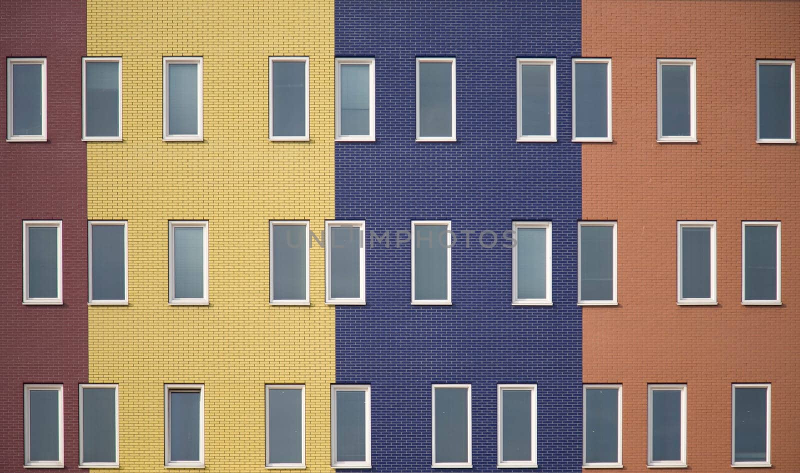 Colorful modern apartments in Amsterdam, Holland