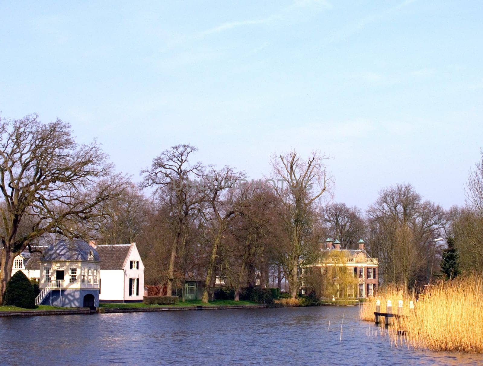View on the river Vecht, Utrecht, Holland