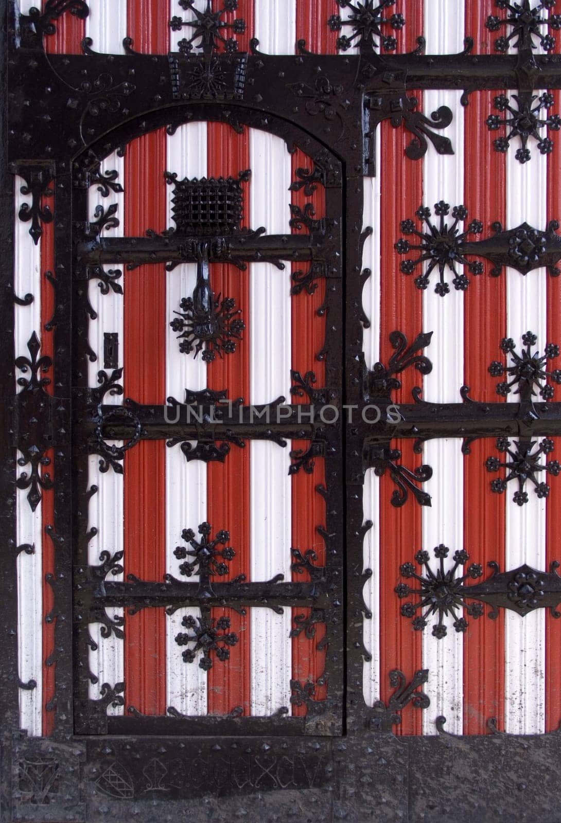 Entrance doors of castle Haarzuilen, Zuilen, Holland