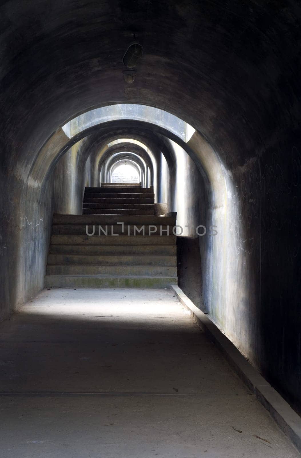 Tunnel with light at the end.