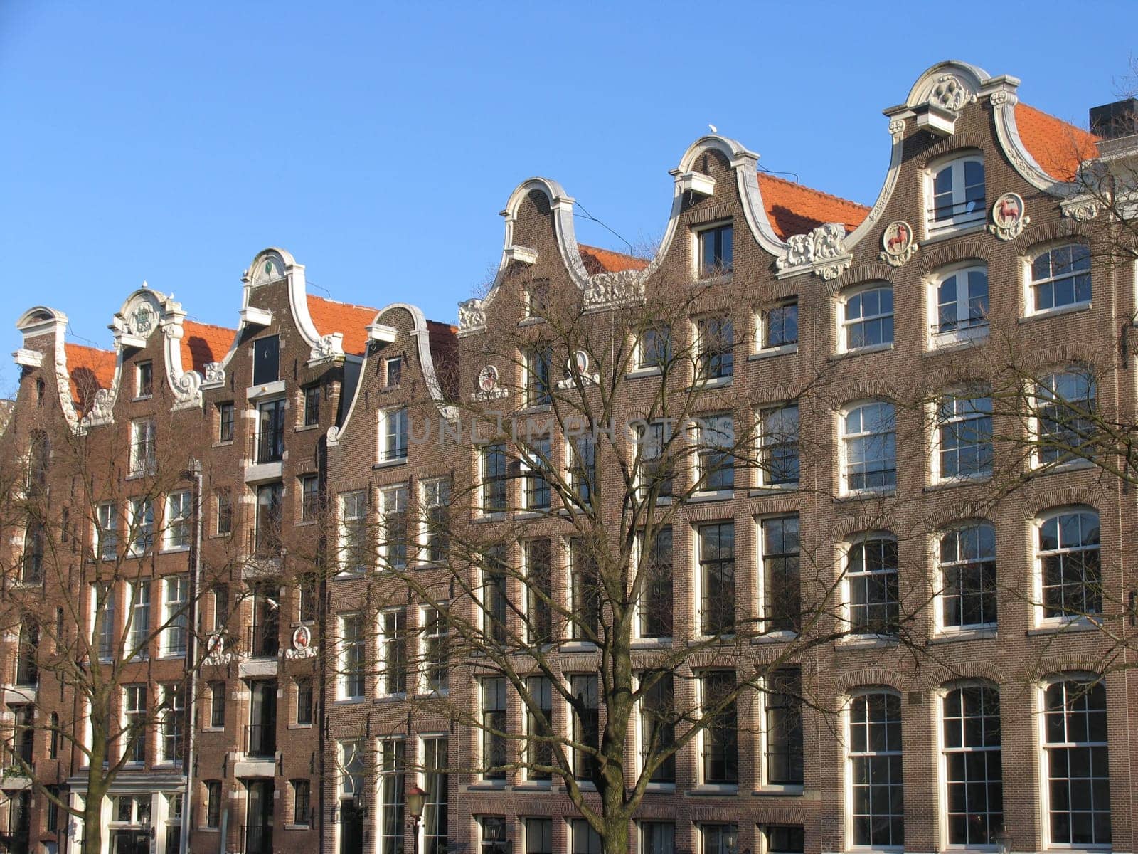 Canal houses in Amsterdam, Holland