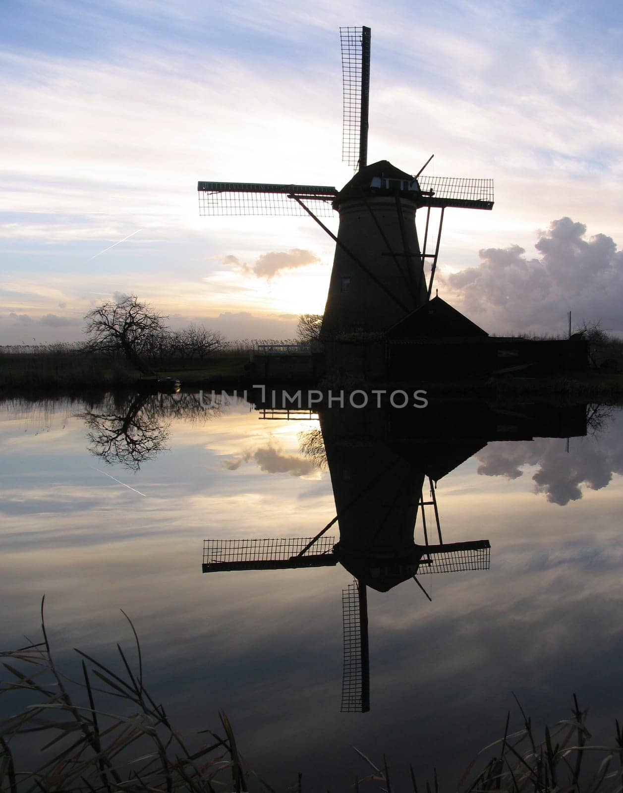 Dutch windmill at Kinderdijk, Holland