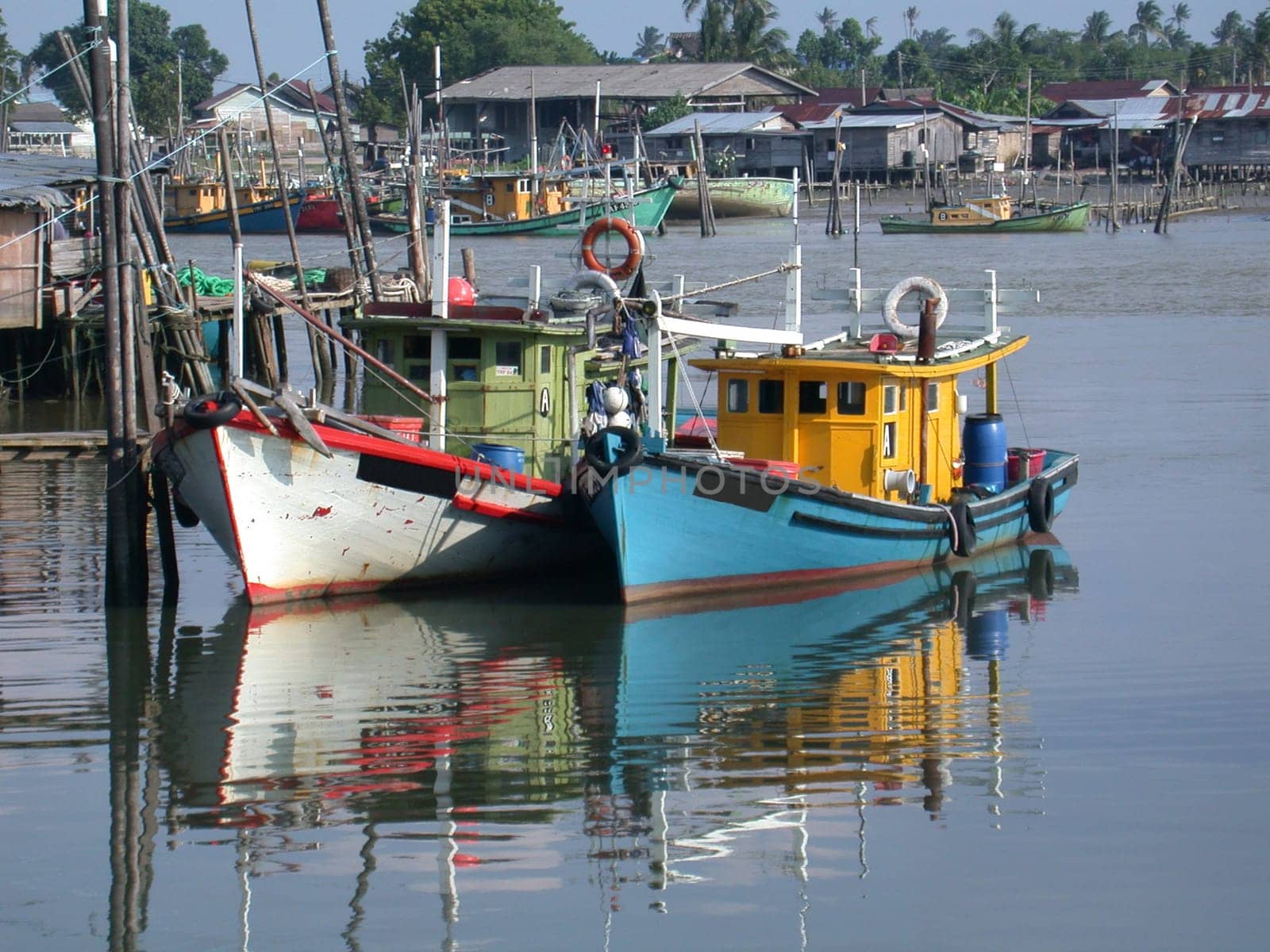 Two Malaysian fishing boats