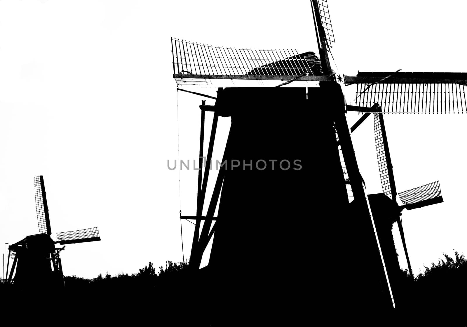 Windmills in Kinderdijk, Holland