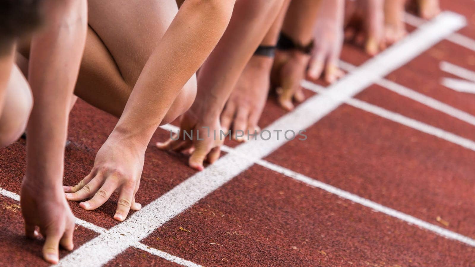 Sprint start in athletics