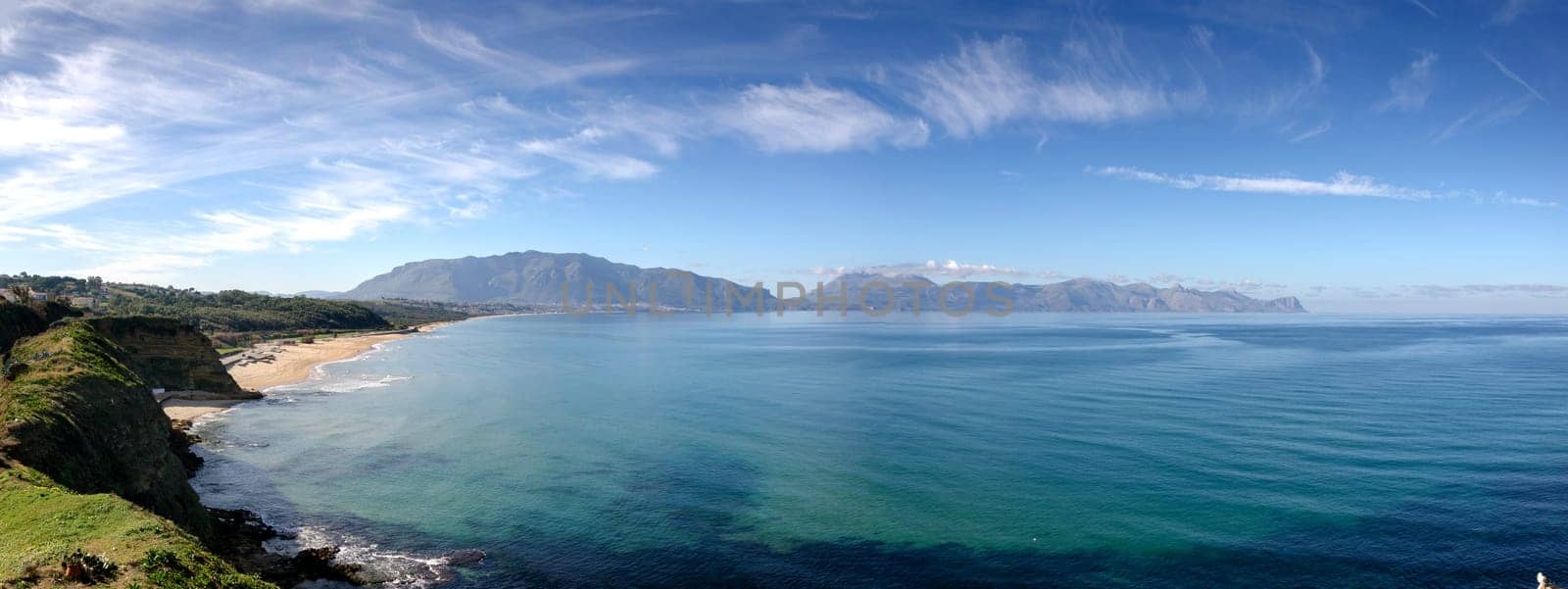 overview of San Vito Lo Capo in Palermo in Sicily