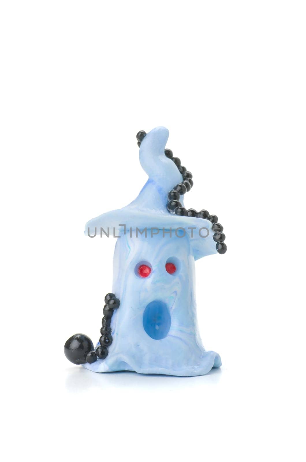 Handmade ghost clay figure