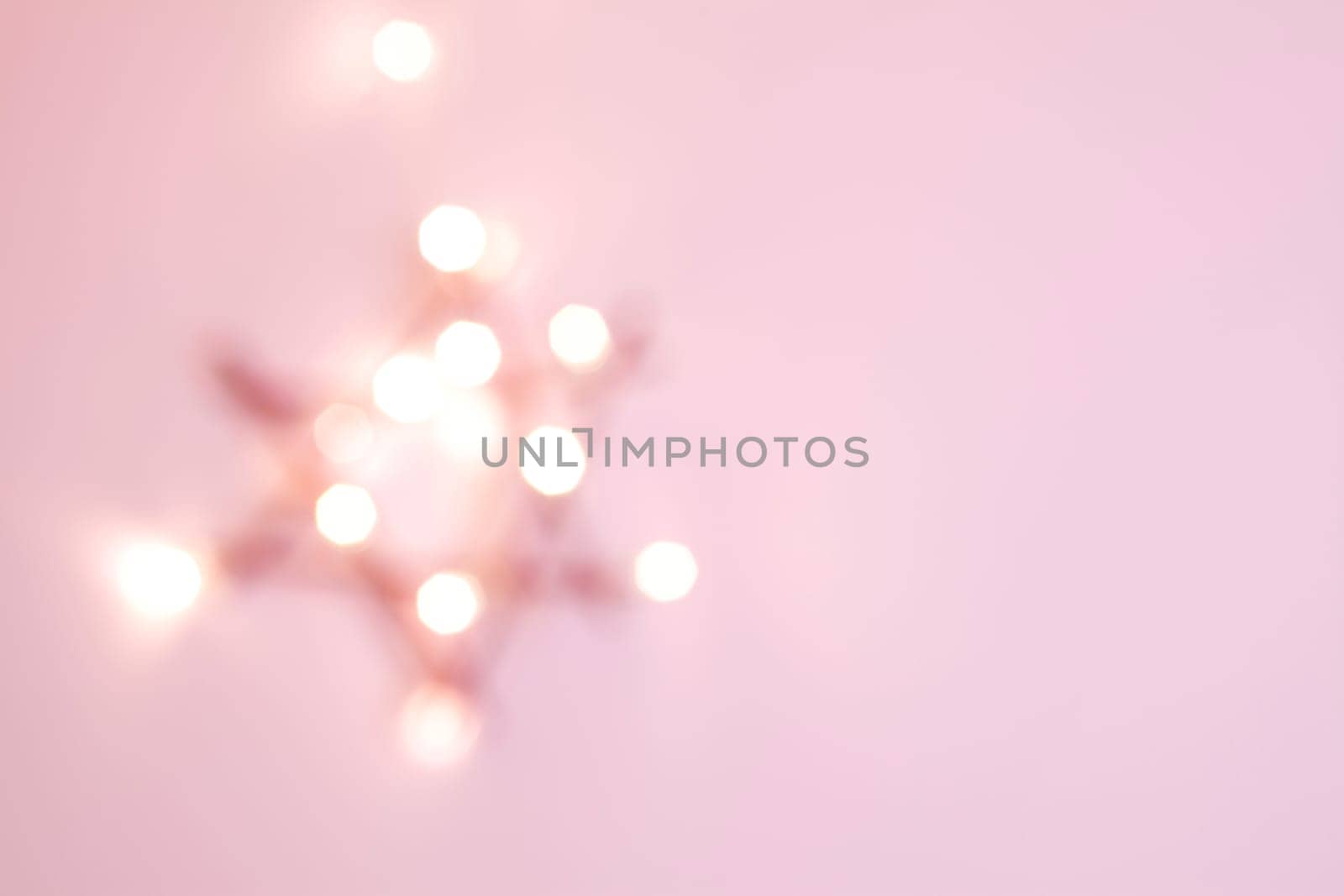 Poinsettia fuzzy pink decoration