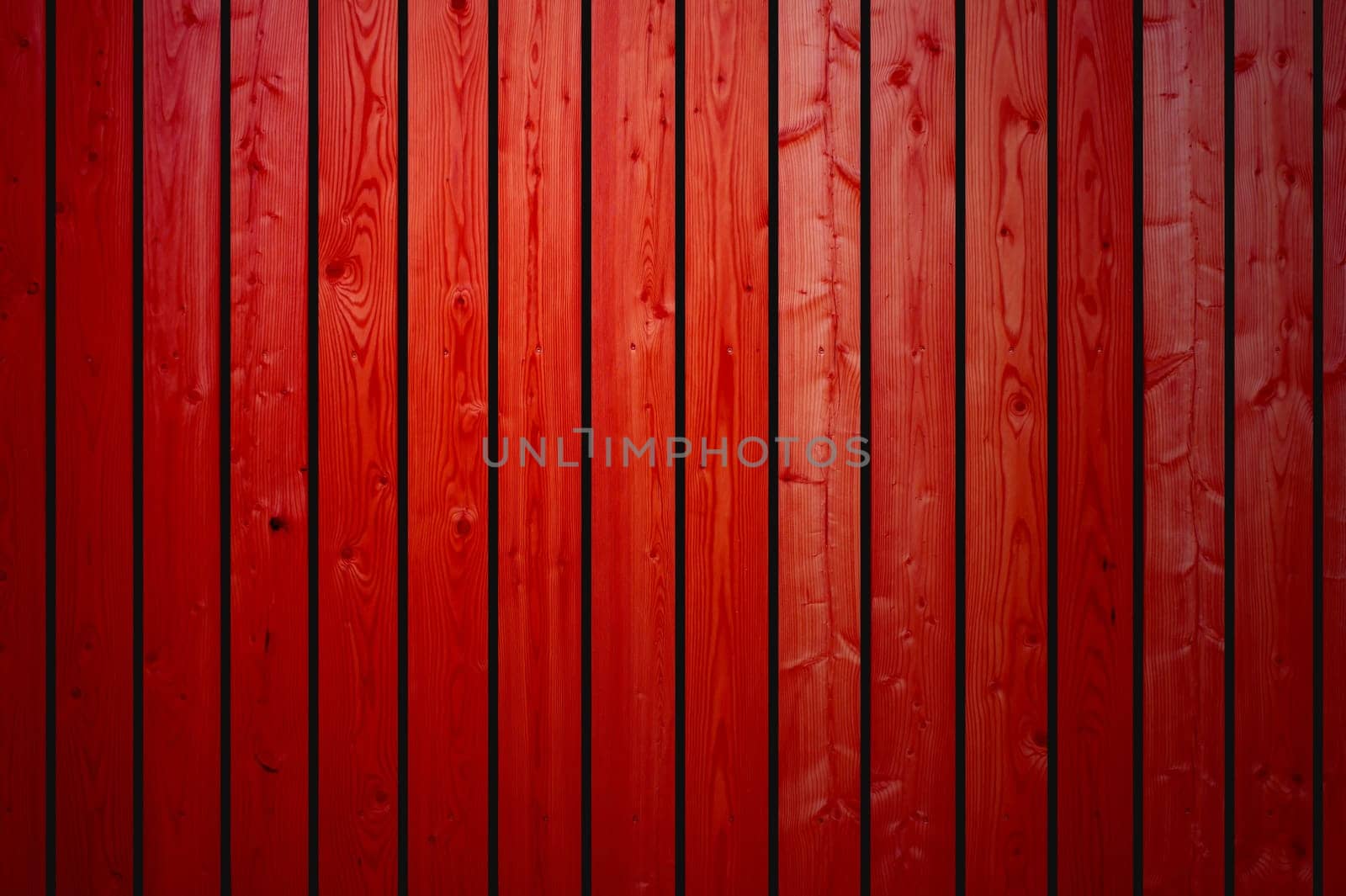 Background of red wooden boards