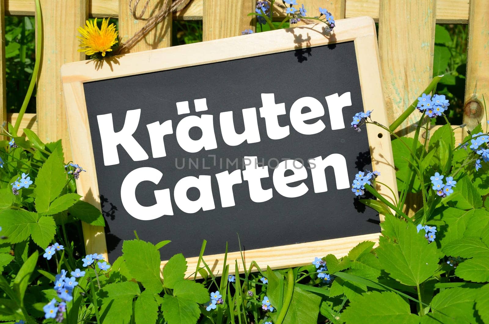 Garden fence Tafel herb garden