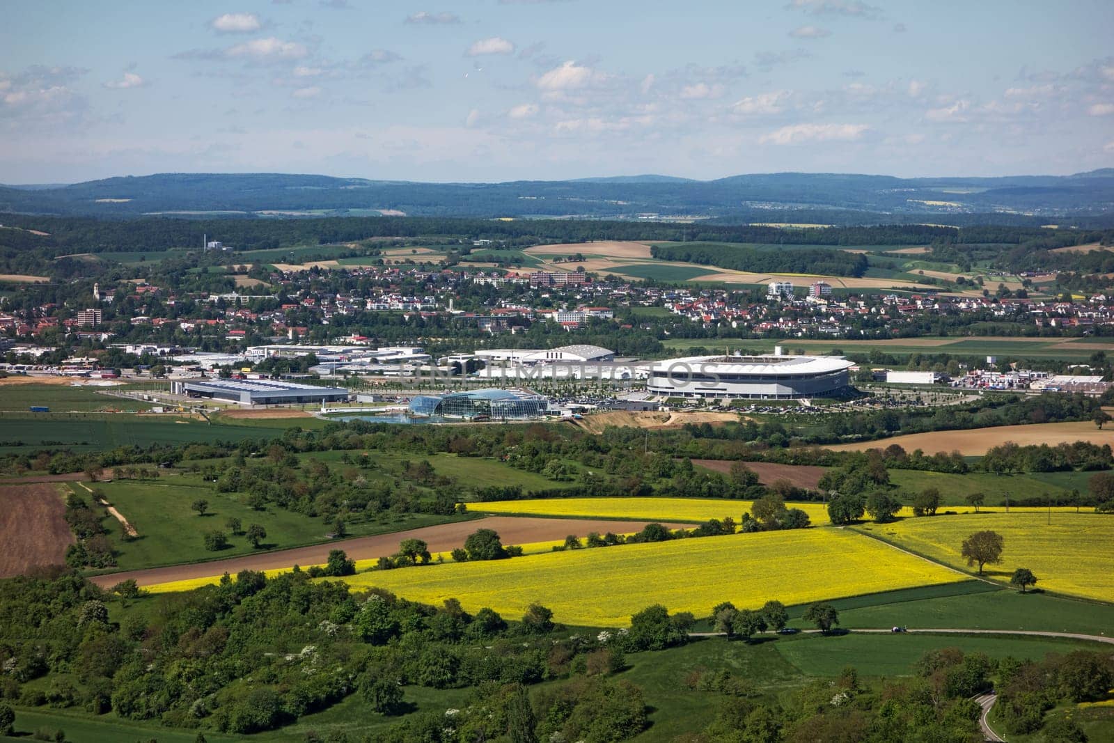 SINSHEIM, GERMANY - May 18: Rhein-Neckar Arena on May 18, 2013 in Sinsheim, Germany. The stadium was site of the soccer world cup 2006 for group matches.