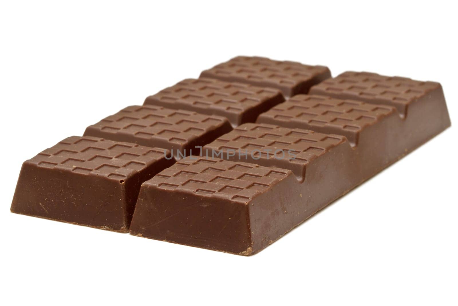 Dark chocolate isolated on white background
