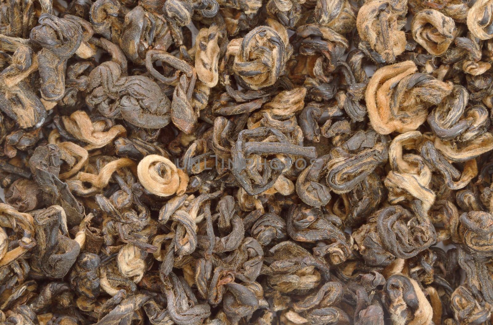 Chinese black tea as background (texture)